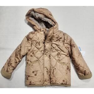 Mickey mouse puffer jacket toddler size 4T